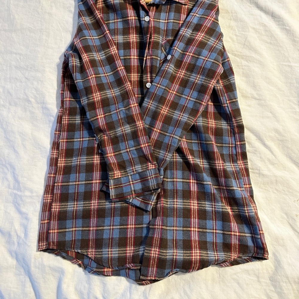 Long Flannel Button Down - image 4